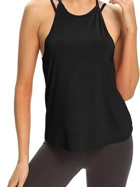 Black Open Back Tank
